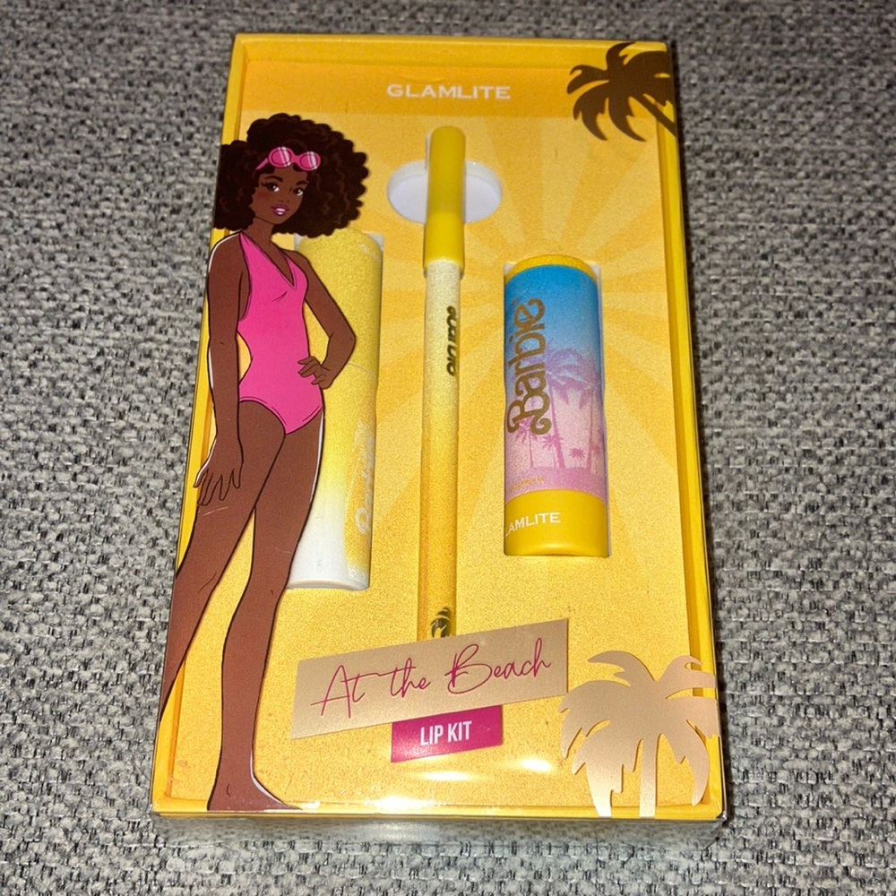 💋 Glamlite x Barbie - At the Beach Lip Kit 💋